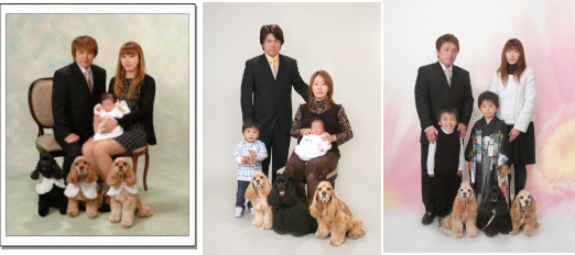 お宮参り写真ペットと一緒江戸川区の写真館写真の高橋